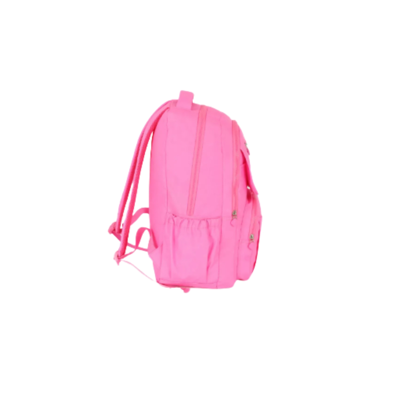 Mochila Escolar De Costas Rosa Neon