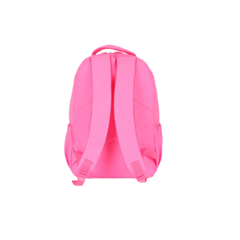Mochila Escolar De Costas Rosa Neon
