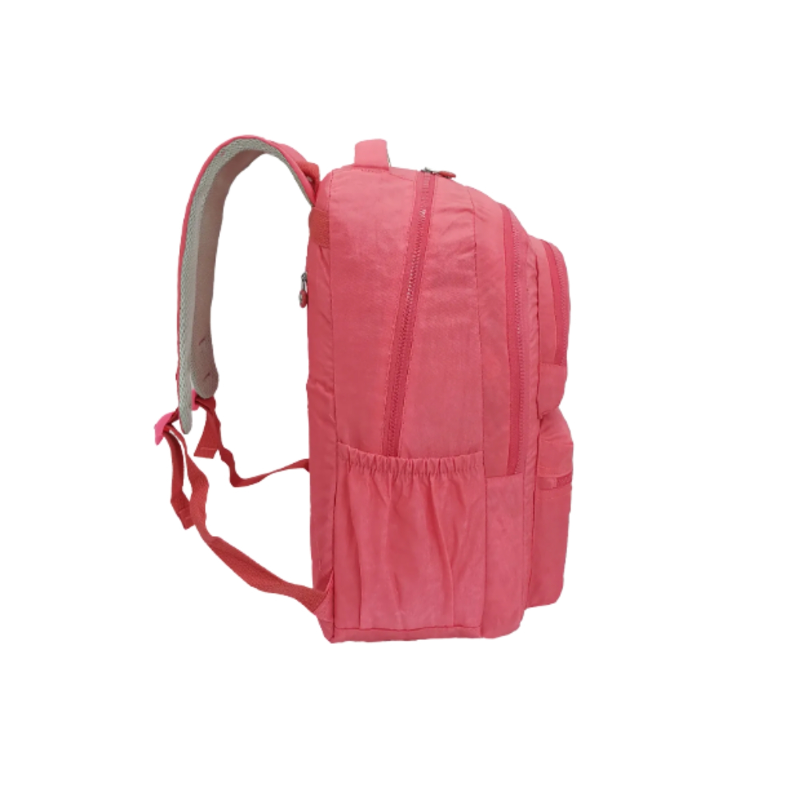 Mochila Costas Escola Trabalho Notebook 15p Menino E Menina Cor Vermelho Desenho Do Tecido Liso