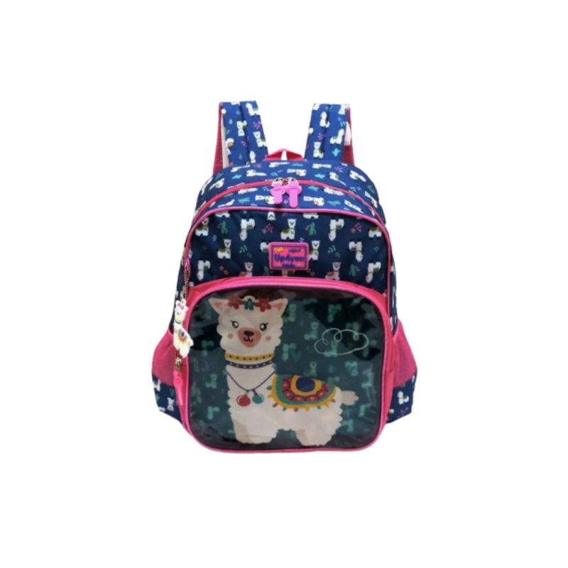 Mochila Infantil Costas Lhama Feminina Transparente Up4you 
